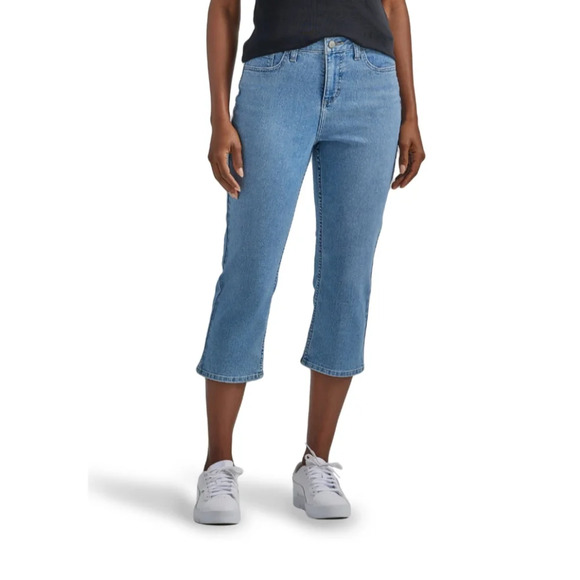 Lee Women's 20M Mid rise Capri Bursting Brights - Picture 1 of 4